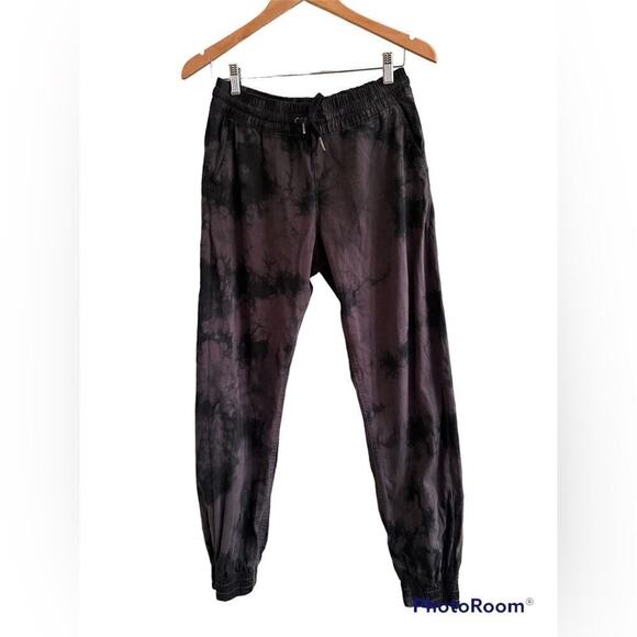 RD Style Women’s Pull On Twill Drawstring Waist Tie-Dye Joggers Size M Pockets - Picture 1 of 8